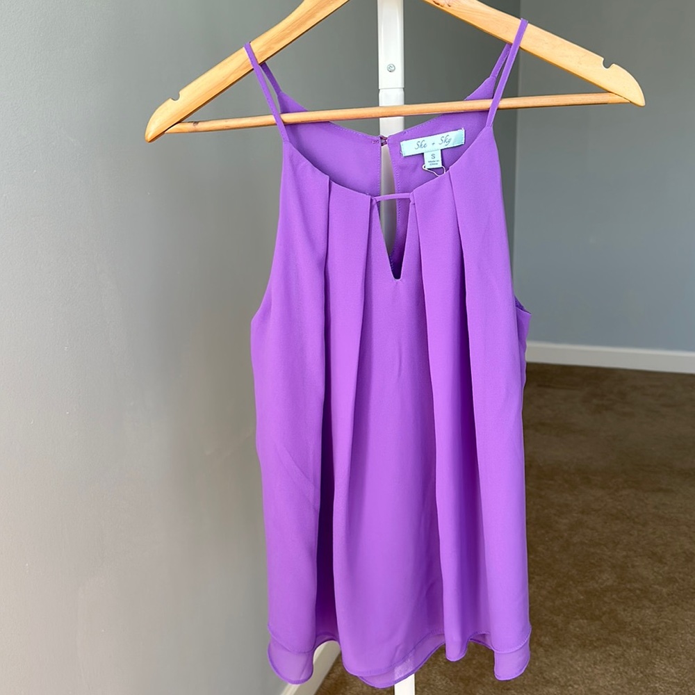 Double Layered Purple Top